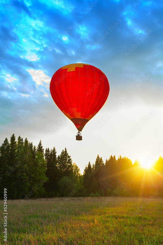 balloon meadow sun