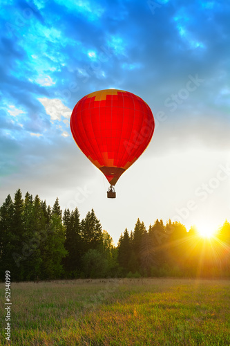Obraz na płótnie balloon meadow sun w salonie