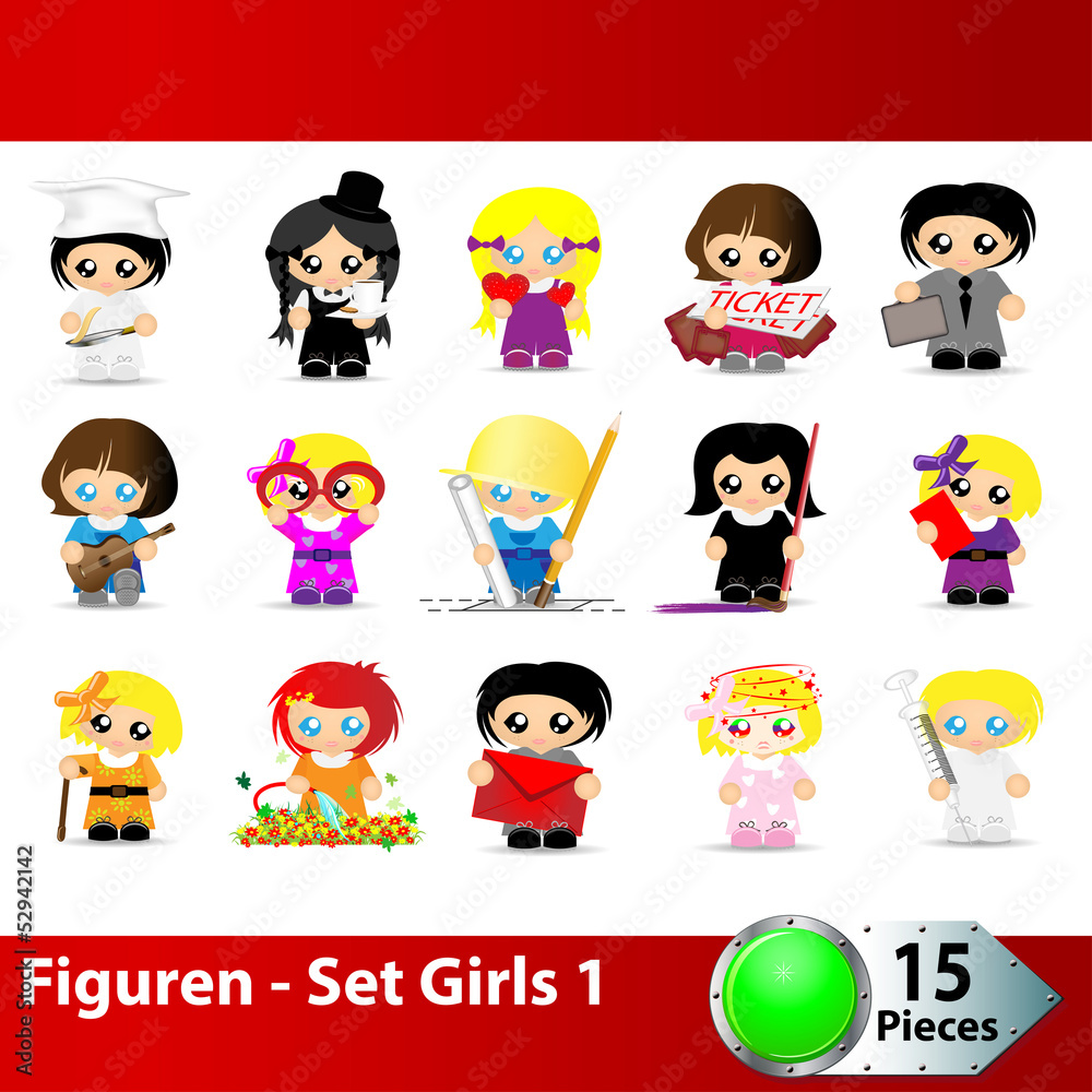 Figuren - Set Girls 1 Figuren - Set Girls 1