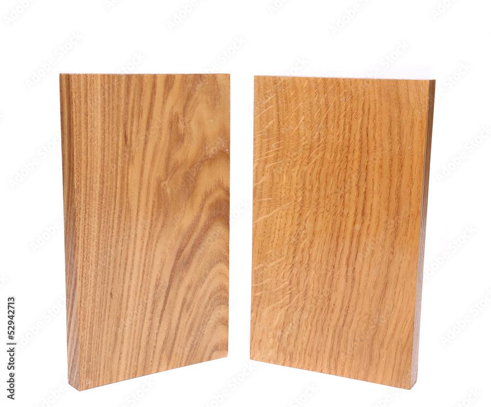 Naklejka premium Two vertical boards (acacia, oak)