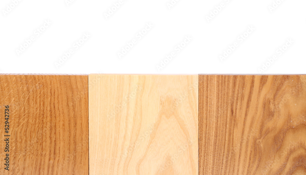 Top three boards (oak, elm, acacia)