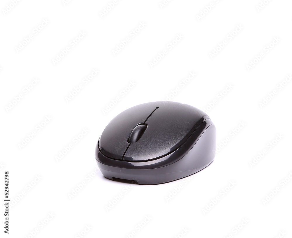 Wireless computer mouse isolated on white background full face Wireless computer mouse isolated on white background full face