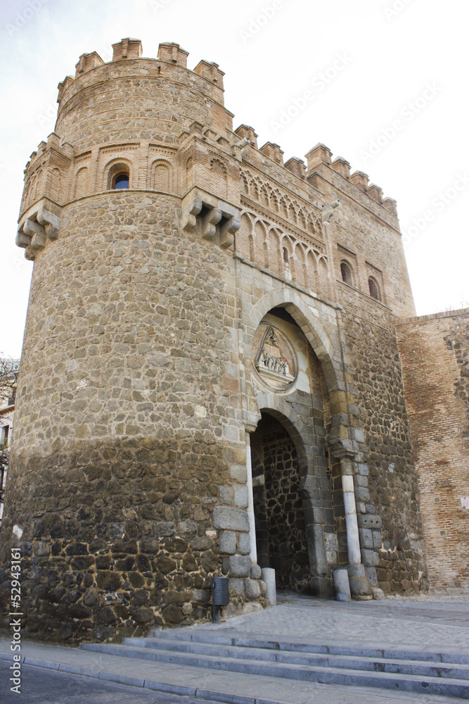 Puerta del Sol, a city gate of Toledo, Spain 2