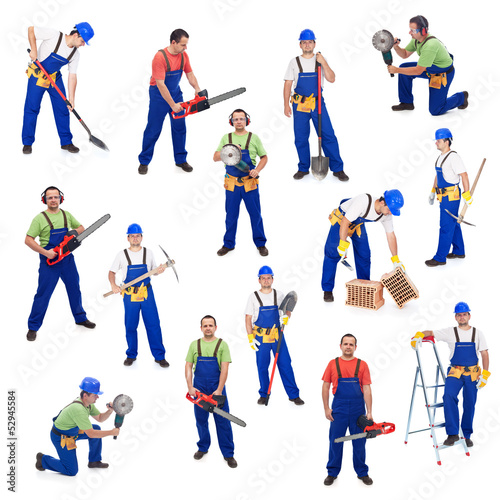 Workers from the construction industry