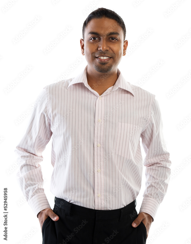 Fototapeta premium Indian man smiling.