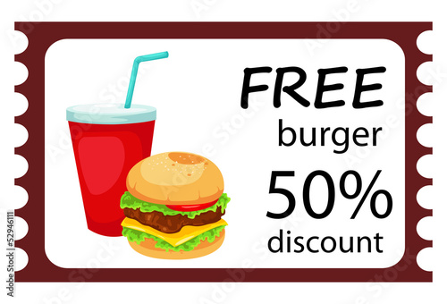 illustration of isolated Hamburger set vector