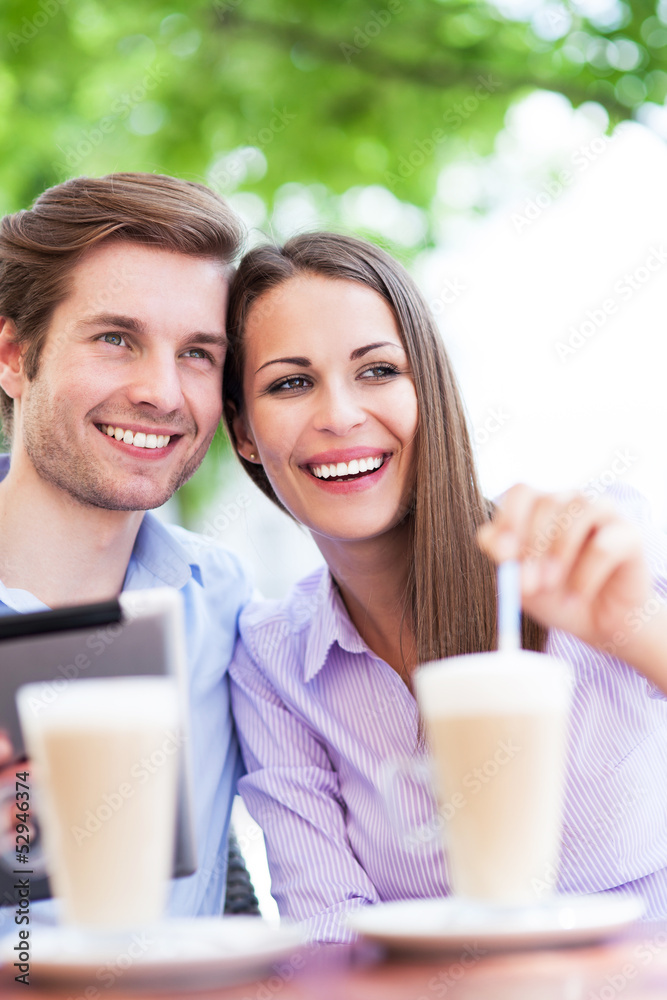 Couple at cafe
