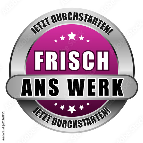 5 Star Button pink FRISCH ANS WERK JD JD