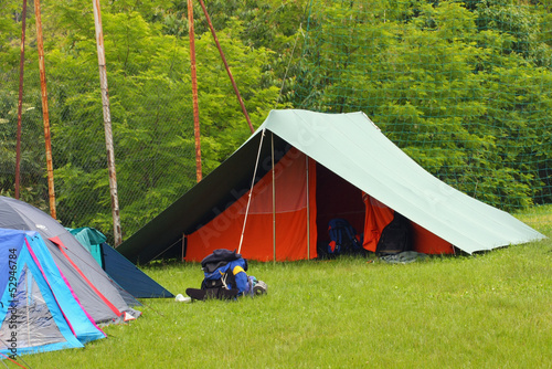 scout camp open air in the middle of nature