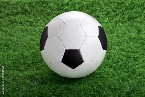 soccer ball on green grass