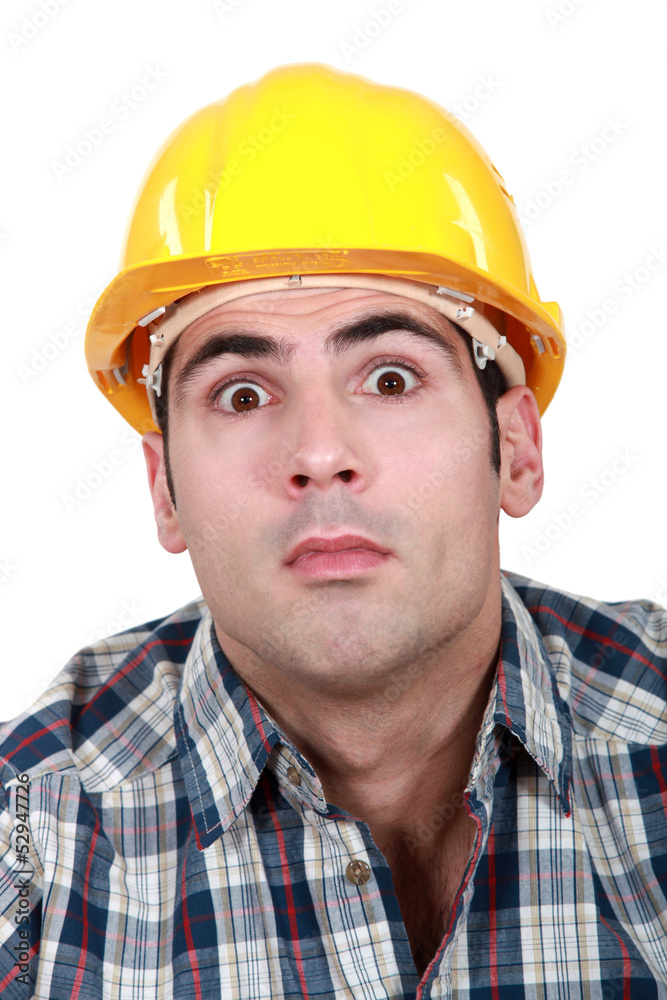 Surprised builder
