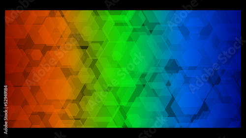 dégradé hexagone