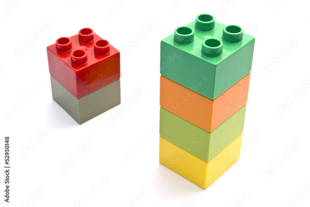 Obraz premium Colorful building blocks