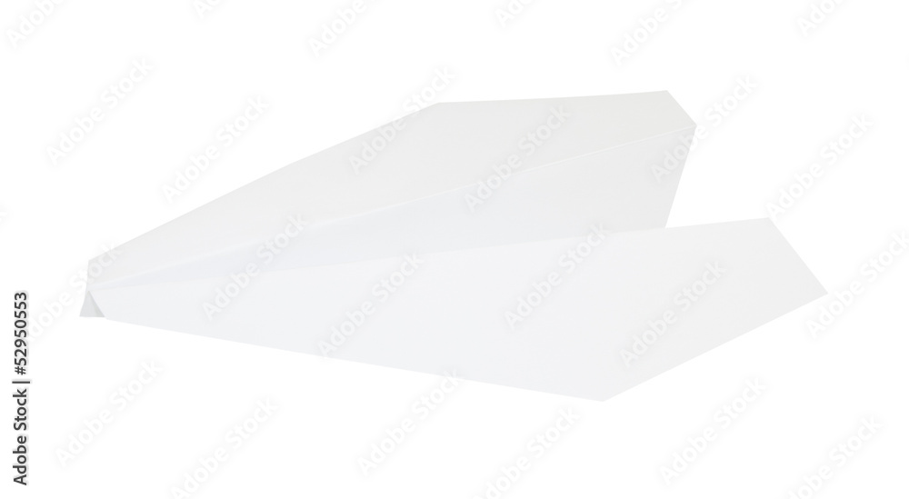 paper plane isolated on white with clipping path paper plane isolated on white with clipping path