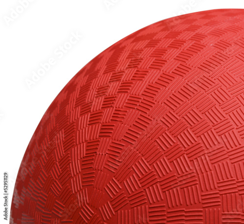 Red Dodoge Ball Close Up photo
