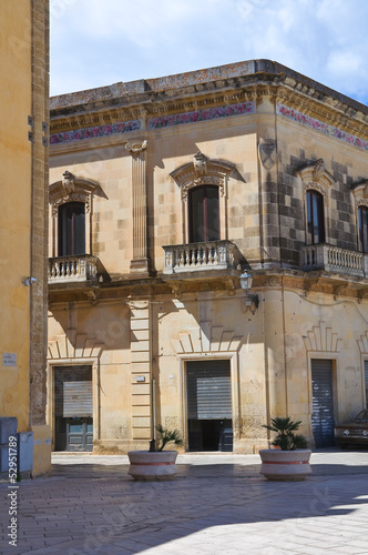Fototapeta Naklejka Na Ścianę i Meble -  Alberti palace. Presicce. Puglia. Italy.