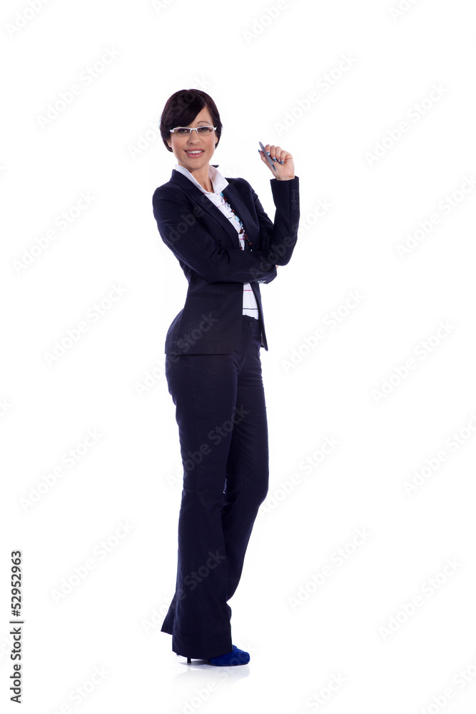 Business Frau mit Elan und Schwung Business Frau mit Elan und Schwung