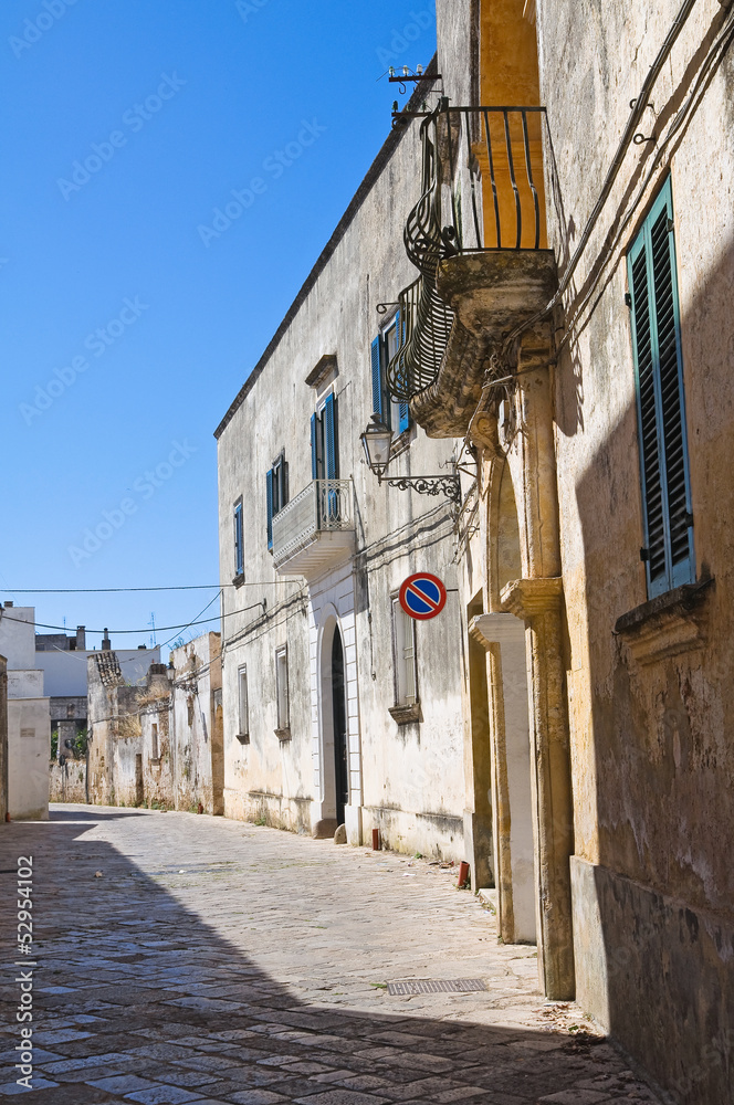 Fototapeta premium Alleyway. Presicce. Puglia. Italy.
