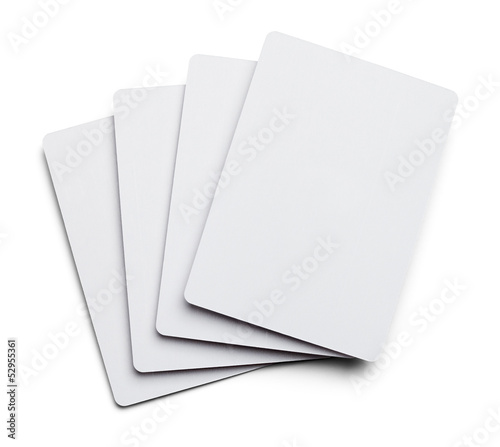 Blank Palying Cards.