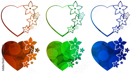 coeur fioriture dégradé 5