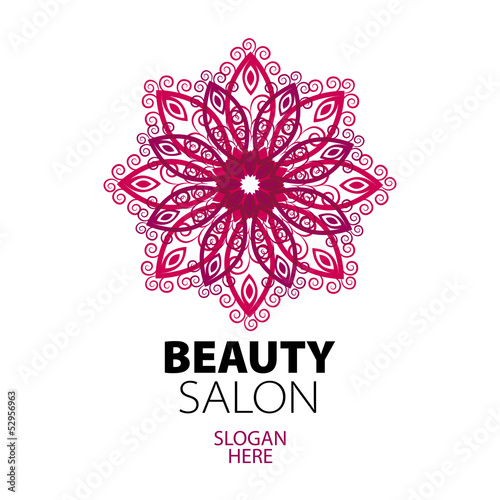 abstract logo lace for beauty salon