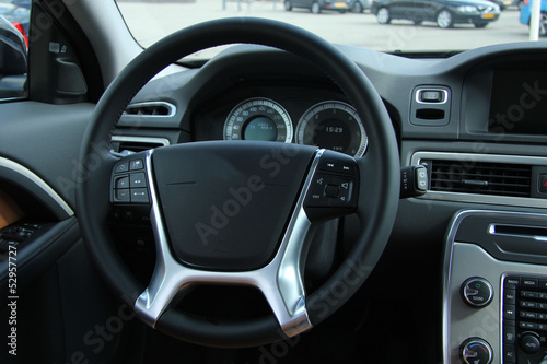 Modern car interior