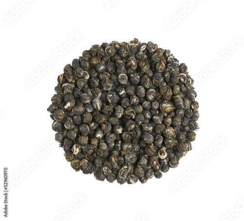 Jasmine Dragon Pearl Flower Tea pile