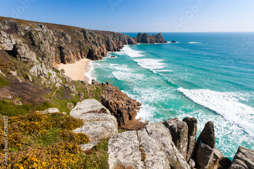 Pedn Vounder Beach Cornwall photo