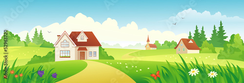 Summer village banner