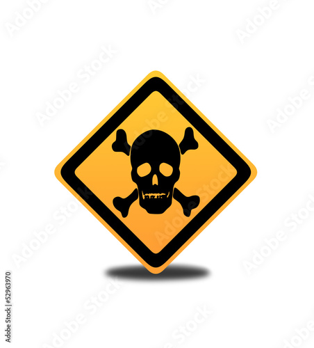 death risk alert sign