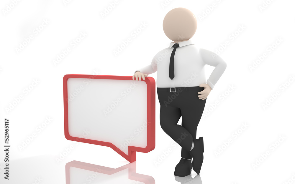 Office scenes (clerk with a blank speech bubble) Office scenes (clerk with a blank speech bubble)
