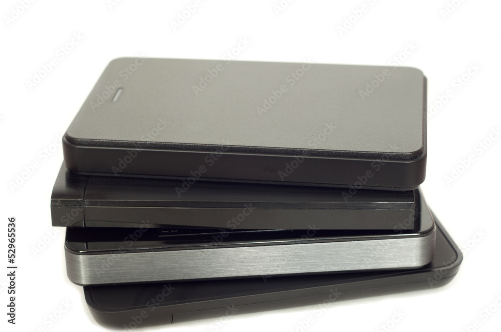 Four external hard drives enclosures Four external hard drives enclosures