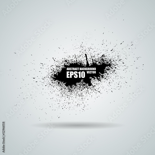 Vector grunge background. Ink blot