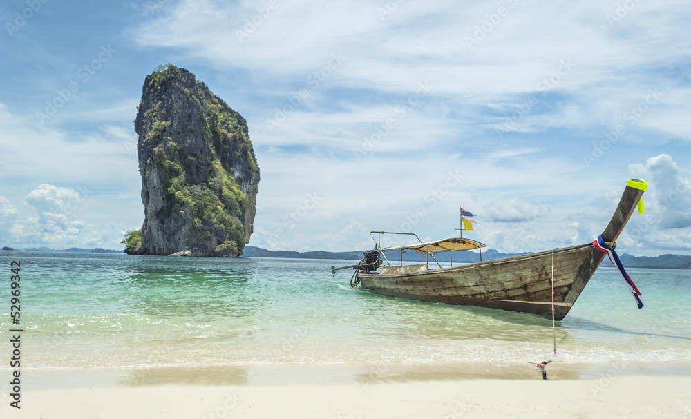 Longtail near Poda island, Krabi province, Thailand Longtail near Poda island, Krabi province, Thailand