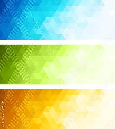 Abstract color banner