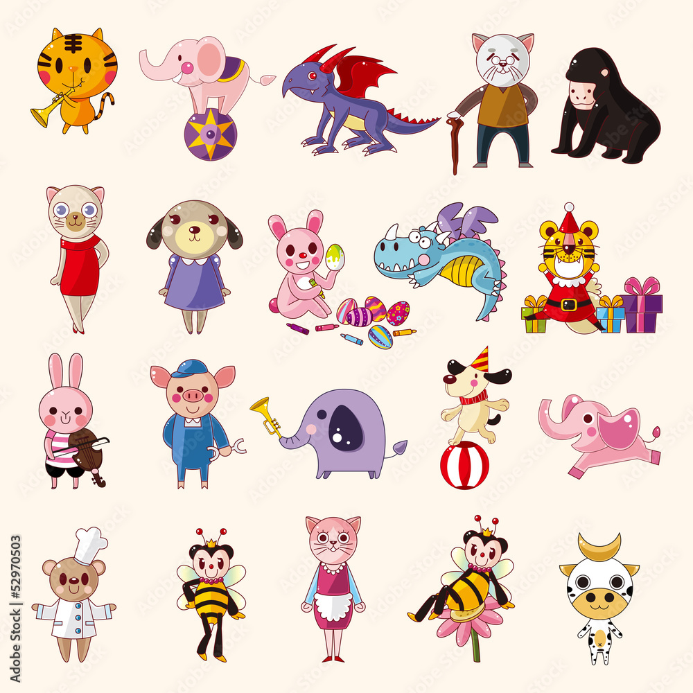set of animal icons set of animal icons