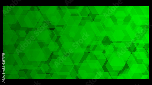 dégradé vert hexagone