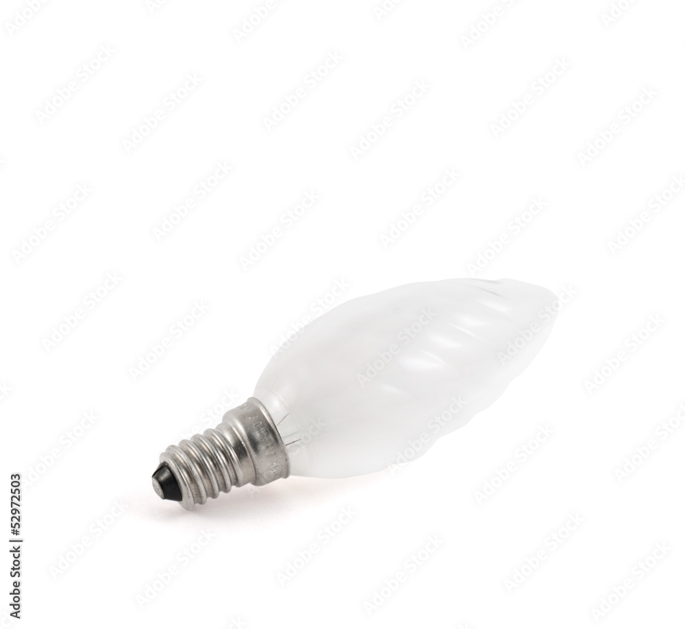 Incandescent light bulb isolated Incandescent light bulb isolated