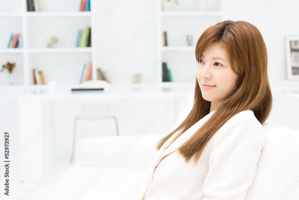 Beautiful young businesswoman working in office Beautiful young businesswoman working in office