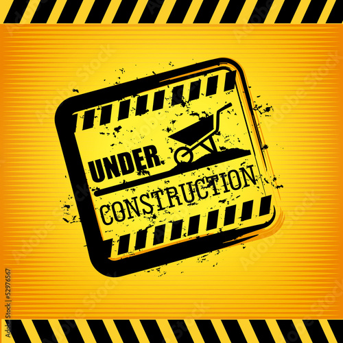 under construction print