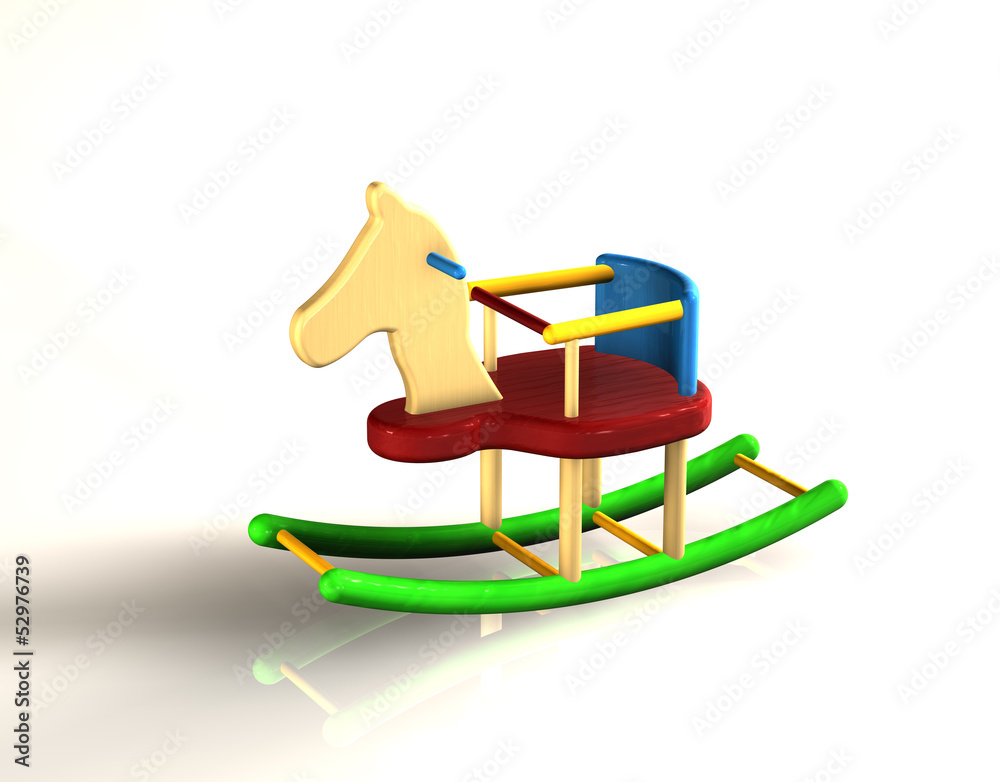 Schaukelpferd Holz 2