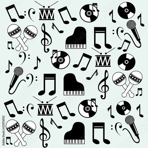 music icons background