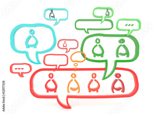 Network is working via gossip and referral (3D)