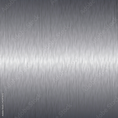 Brushed aluminium metal plate background