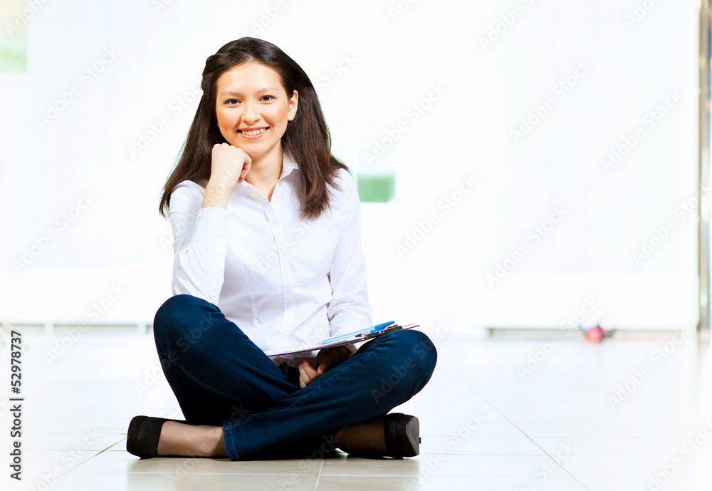 Young asian woman in casual