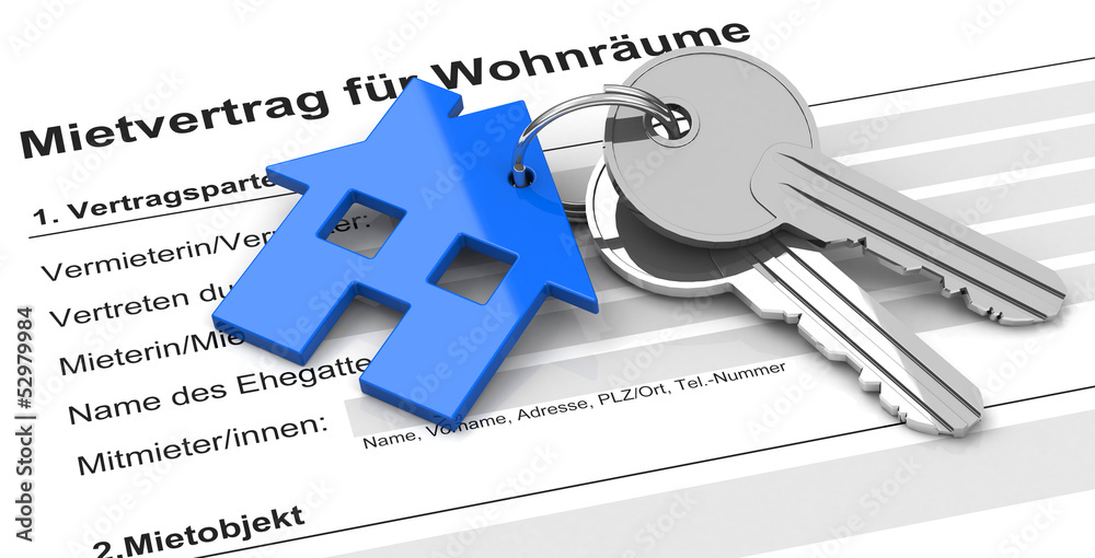 Reicht Der Mietvertrag Zum Ummelden Der Mietvertrag Stock Illustration | Adobe Stock