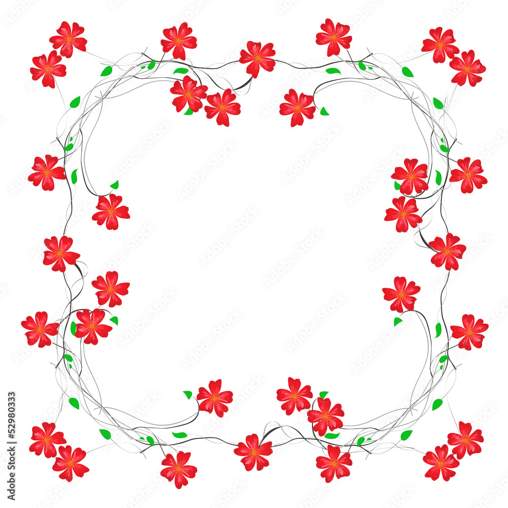 floral decorative frame floral decorative frame