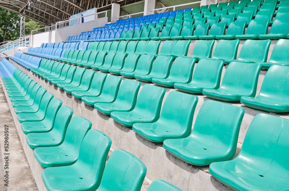 Obraz premium empty plastic seats
