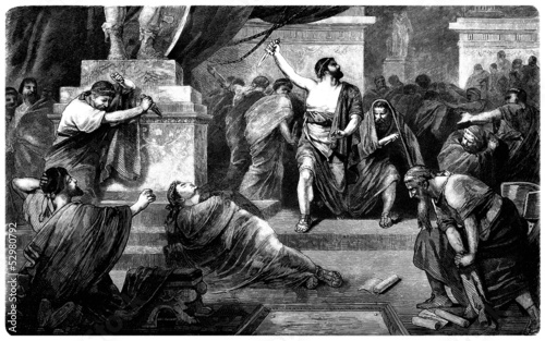 Quadro su tela Ancient Rome - Julius Cesar : Murdered