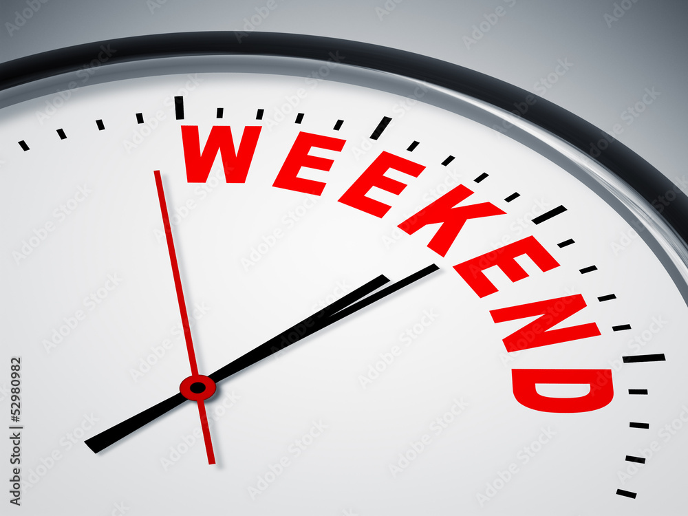 Weekend Clock Weekend Clock